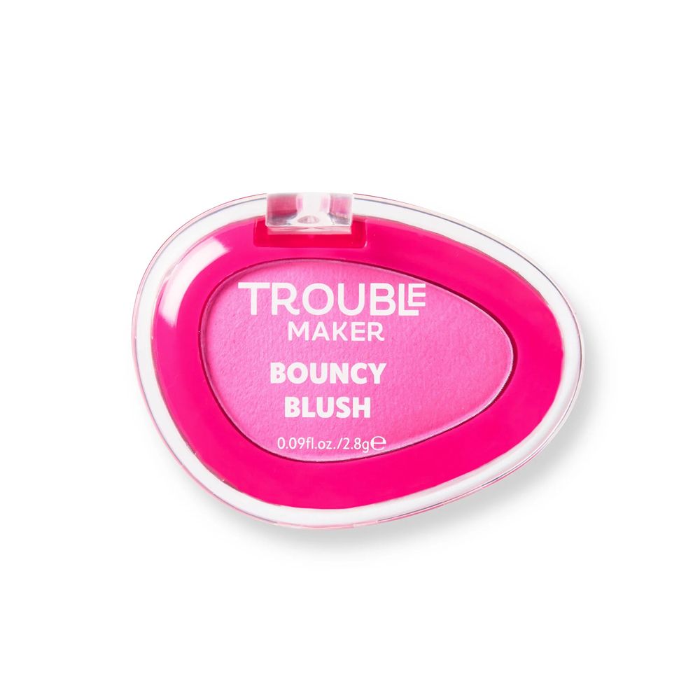 Trouble Maker Bouncy Blush Stain, Bounce Hot Pink, 2.8g - Main Image