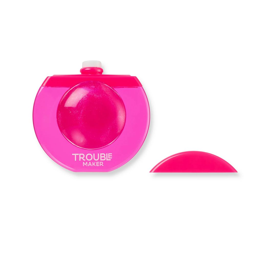 Trouble Maker Bubble Trouble Lip Gloss, Vitamin E + Jojoba Oil, Phee Pink, 12ml - Main Image
