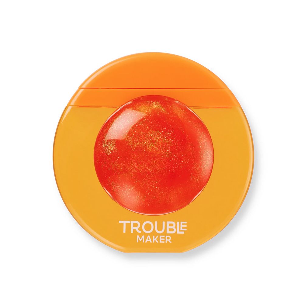 Trouble Maker Bubble Trouble Lip Gloss, Vitamin E + Jojoba Oil, Ola Orange, 12ml - Image 2