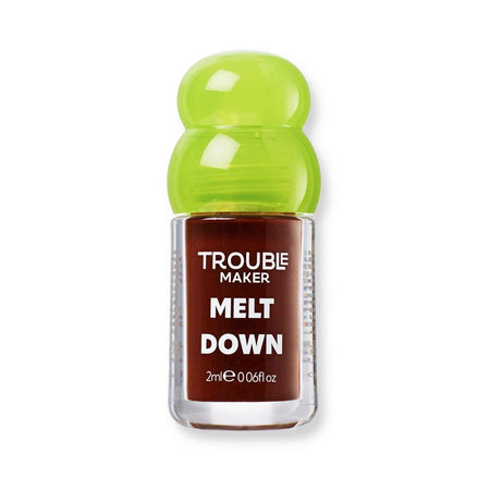 Trouble Maker Melt Down Lip Oil, Vitamin E + Jojoba Oil, Snapper Brown, 2ml - Main Image