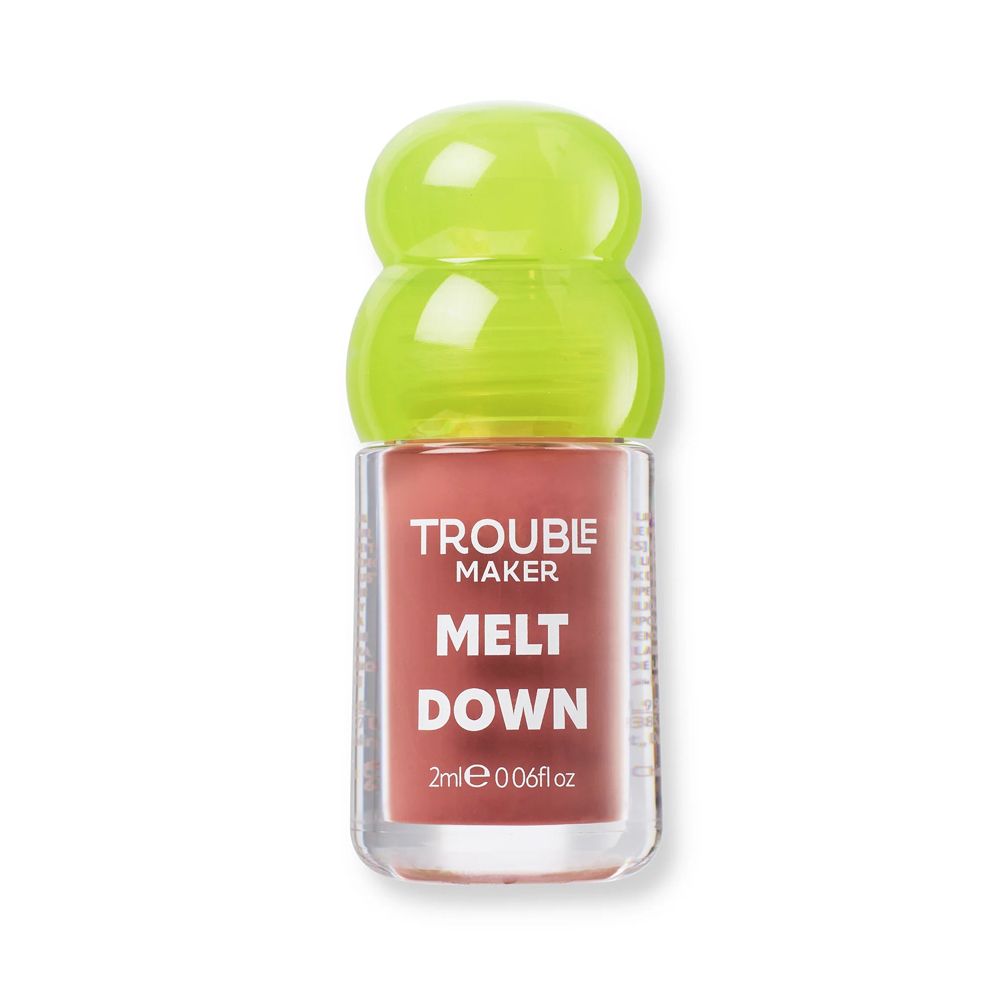 Trouble Maker Melt Down Lip Oil, Vitamin E + Jojoba Oil, Slip n Slide Nude, 2ml - Image 2