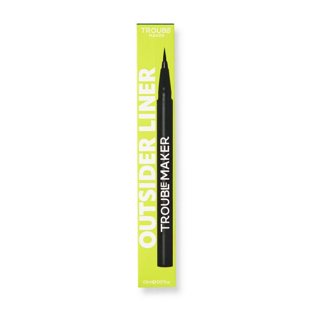 Trouble Maker Outsider Liquid Eyeliner Pen, Black, 0.5ml - Image 3