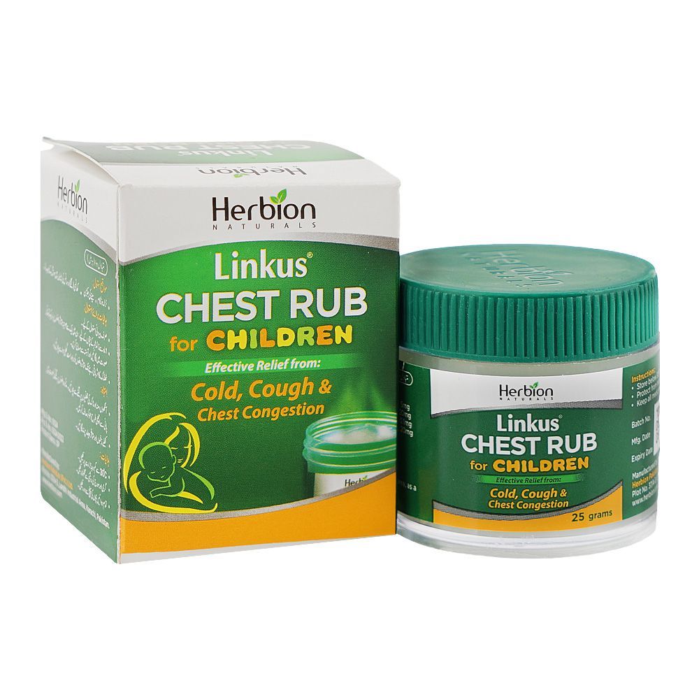 Herbion Linkus Chest Rub For Children, 25g - Main Image