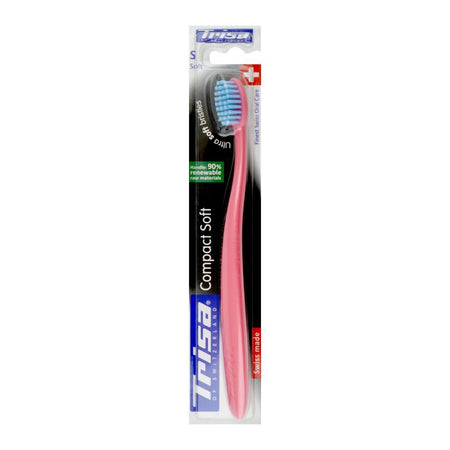 Trisa Compact Toothbrush, Soft - Main Image