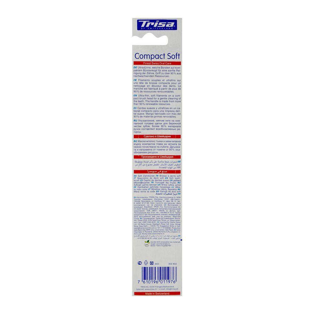 Trisa Compact Toothbrush, Soft - Image 2