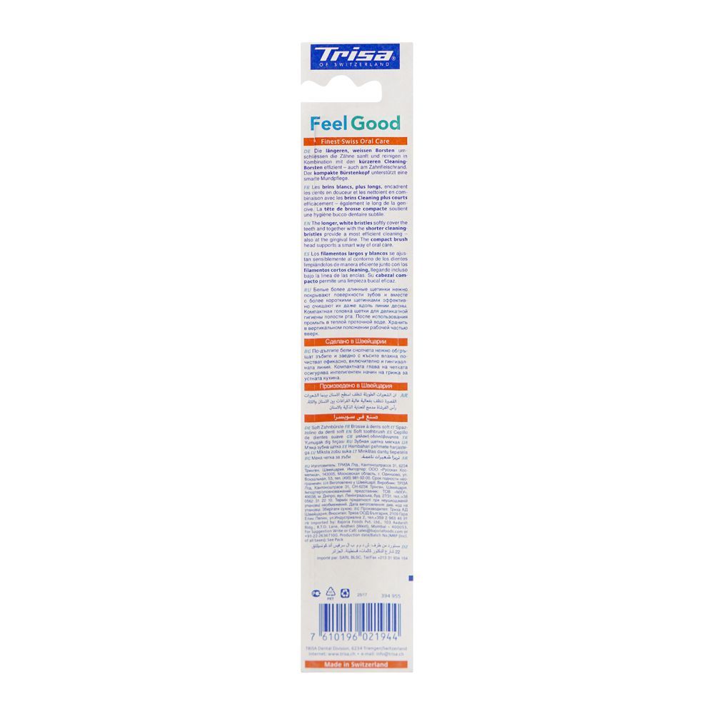 Trisa Feel Good Smart Clean Toothbrush, Soft - Image 2