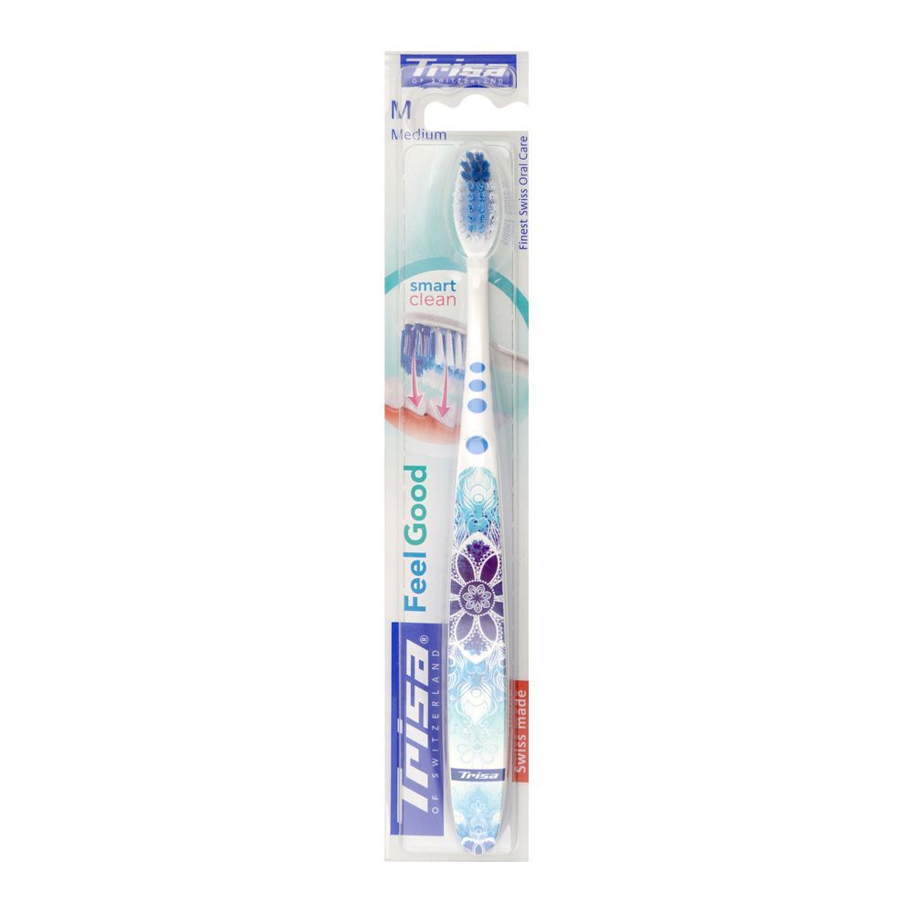 Trisa Feel Good Smart Clean Toothbrush, Medium - Main Image
