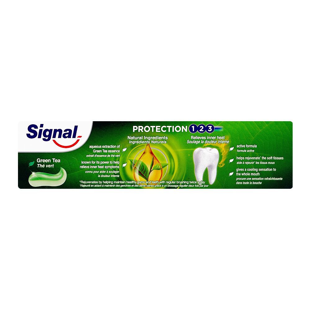 Signal Protection 123 Green Tea Toothpaste, 100ml - Image 2