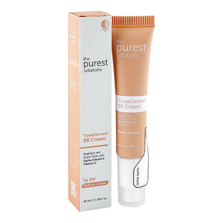 The Purest Solutions Tone Correct BB Cream, SPF50+ Medium To Dark, Alpha-Arbutin & Vitamin C, For All Types Of Skin, 40ml - Main Image