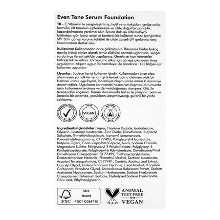 The Purest Solutions Even Tone Serum Foundation, SPF50+ Medium To Dark, Vegan, Glycerin & Citric Acid, 30ml - Image 4