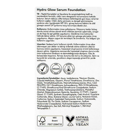 The Purest Solutions Hydra Glow Serum Foundation, SPF50+ Medium To Dark, Vegan, Glycerin, 30ml - Image 4