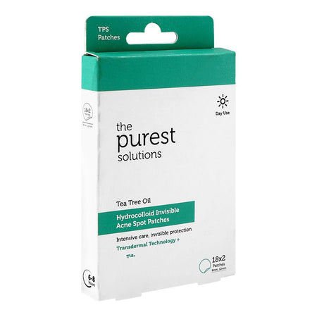 The Purest Solutions Tea Tree Oil Hydrocolloid Invisible Acne Spot Patches, Vitamin C, For All Types Of Skin, 36-Pack - Main Image