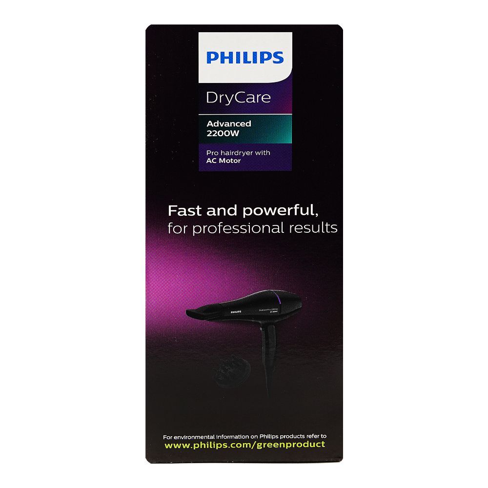 Philips Drycare Advanced Pro Hair Dryer With AC Motor, 2200W, BHD-274/03 - Image 3