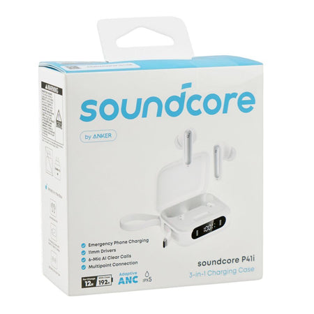 Anker Soundcore P41I ANC 3-In-1 Charging Case Earbuds, IPX5 Water Resistance, 12 Hours Play Time, White, A3937H21 - Image 2