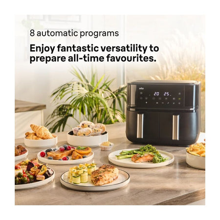 Braun TwinCook 3 Air Fryer, 4 + 4 Liters, 2850W, TD3030 - Image 2