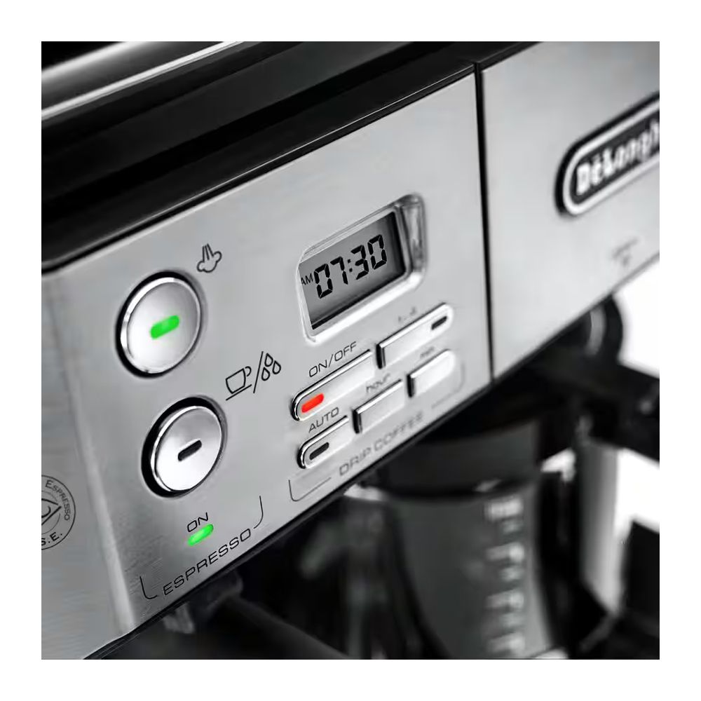 DeLonghi Espresso & Filter Coffee Maker, 1.25 Liter, 15 Bar Pressure, BC0431.S - Image 2