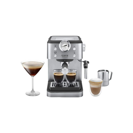DeLonghi Linea Classic Espresso & Cappuccino Coffee Maker, 1.7 Liter Capacity, 1325W, 15 Bar Pressure, EM450.M - Image 3