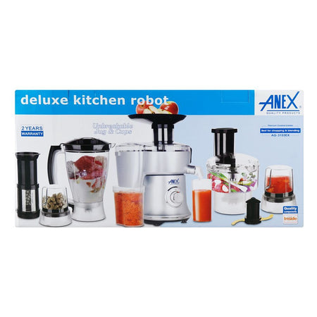 Anex Deluxe Kitchen Robot, 450W, 220-240V, White, AG-3153 - Image 3
