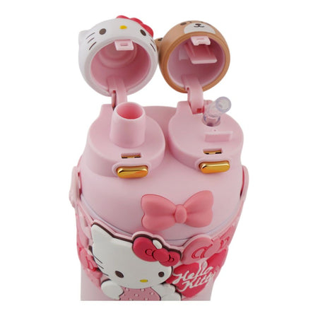 Hello Kitty Water Bottle Metal, KT.3050, 220ml, Pink, 0001254 - Image 3