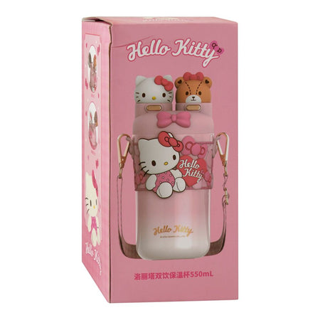 Hello Kitty Water Bottle Metal, KT.3050, 220ml, Pink, 0001254 - Image 4