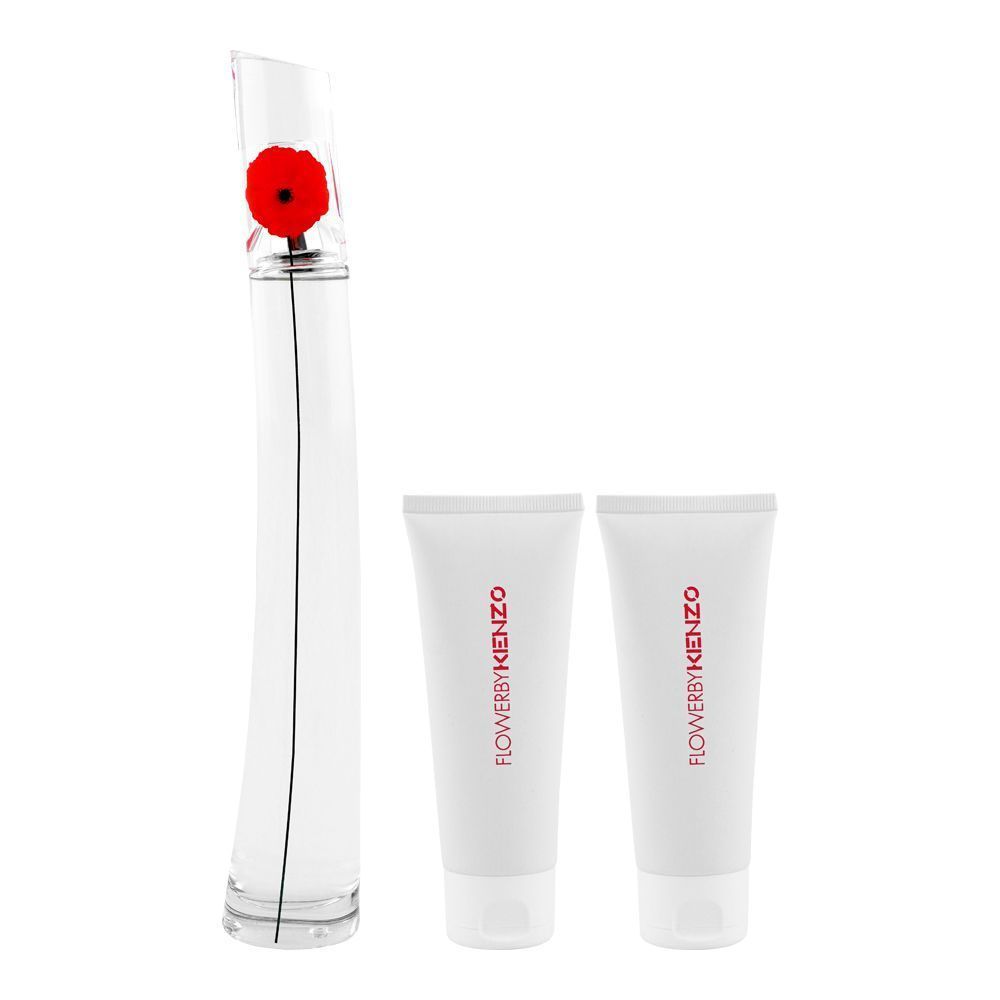 Kenzo Flower By Kenzo Set, For Women, EDP 100ml + EDP 10ml + EDP En Lait 75ml - Main Image