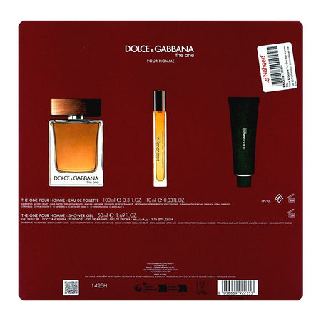Dolce & Gabbana The One Pour Homme Set, For Men, EDT 100ml + EDT 10ml + Shower Gel 50ml - Image 3
