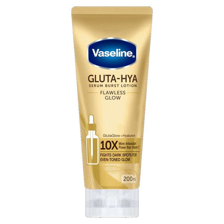 Vaseline Healthy Bright Gluta-Hya Flawless Bright Serum Burst Lotion, Vitamin C, 200ml - Image 2