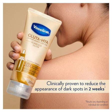 Vaseline Healthy Bright Gluta-Hya Flawless Bright Serum Burst Lotion, Vitamin C, 200ml - Image 3