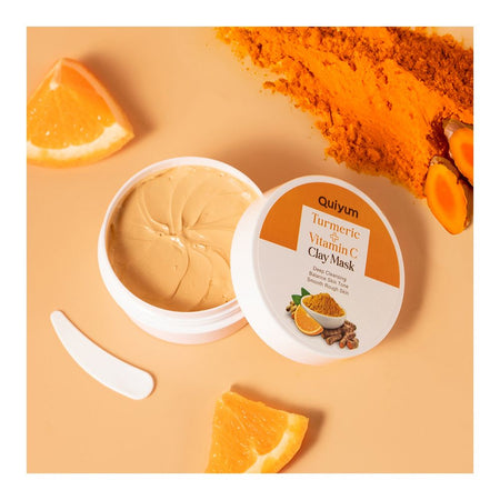 Laikou Quiyum Clay Mask, Turmeric + Vitamin C, For Balance Skin Tone, 90g, QY98865A - Main Image