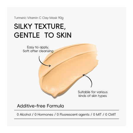 Laikou Quiyum Clay Mask, Turmeric + Vitamin C, For Balance Skin Tone, 90g, QY98865A - Image 5