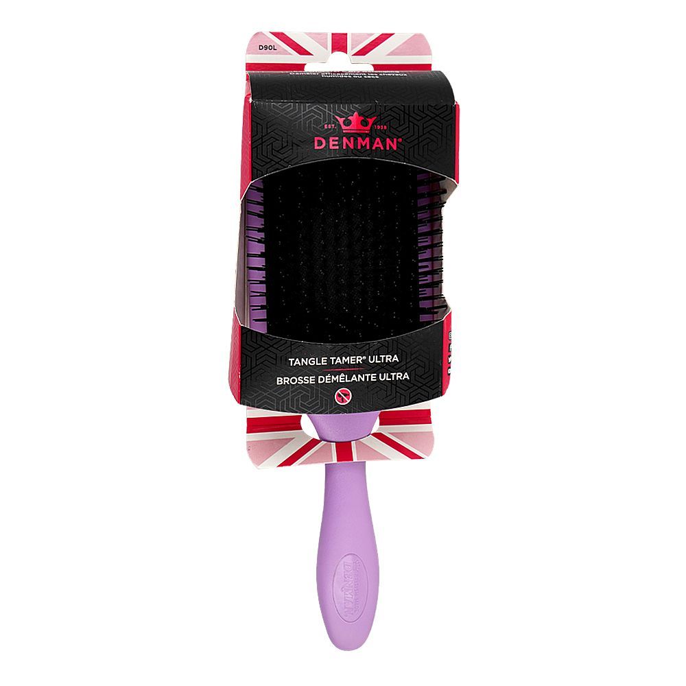 Denman Tangle Tamer Ultra Hair Brush, Violet, D90L - Image 3