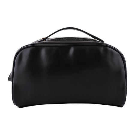 AJF PU Leather Travel Cosmetic Capacity Makeup Bag, Large, Black, AF-63 - Image 5