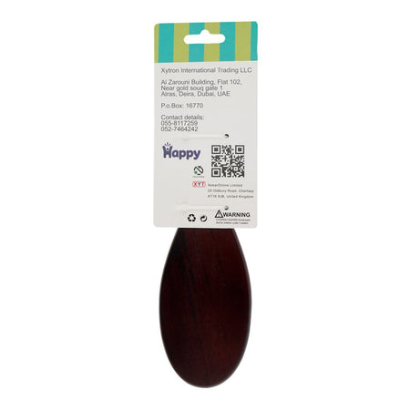 Happy Detangler O S S/tip Hair Brush, Wood-1618 - Image 2