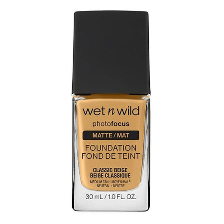 Wet n Wild Photo Focus Matte Foundation, Vegan, Classic Beige, 30ml - Image 2