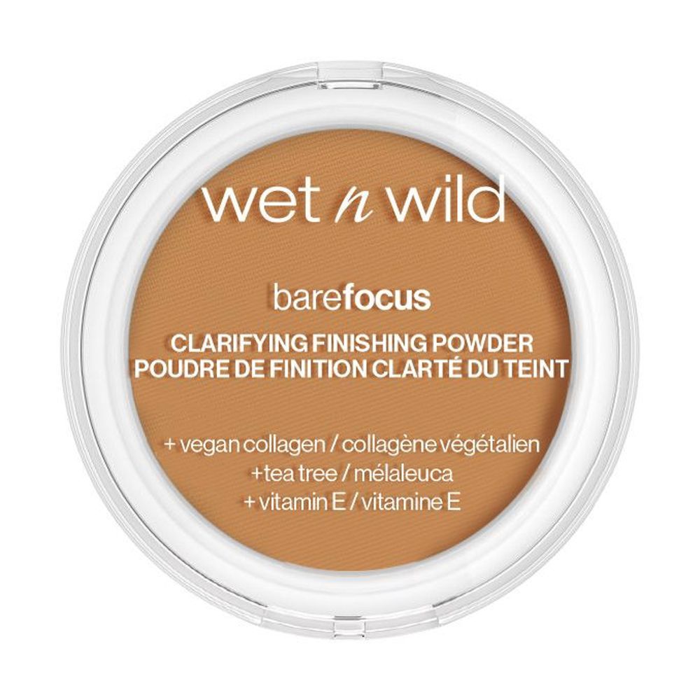 Wet n Wild Bare Focus Clarifying Finishing Powder, Medium/Tan, Vitamin E, 7.8g - Main Image