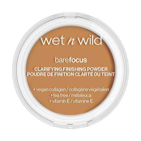 Wet n Wild Bare Focus Clarifying Finishing Powder, Medium/Tan, Vitamin E, 7.8g - Main Image
