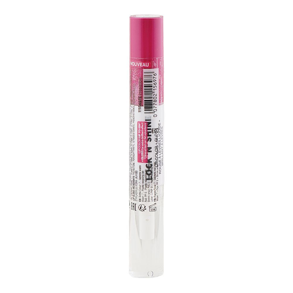 Wet n Wild Mega last Lock N Shine Lip Color + Gloss, Irresistible - Main Image