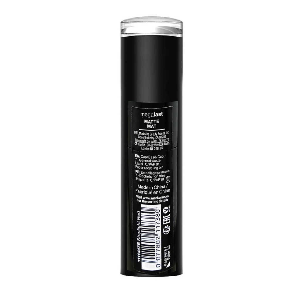 Wet n Wild Mega Last Matte Lipstick, Spotlight Red, 3.3g - Image 3