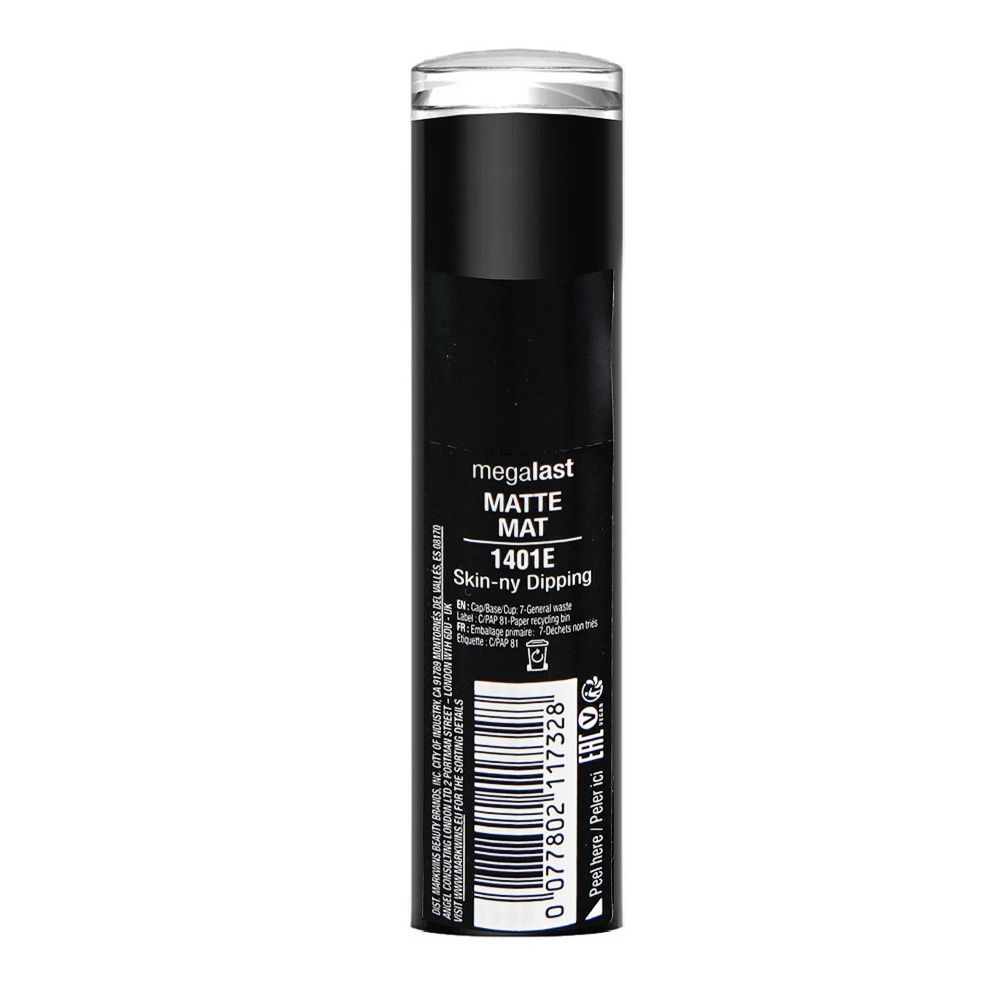 Wet n Wild Mega Last Matte Lipstick, Skin-ny Dipping, 3.3g - Image 3