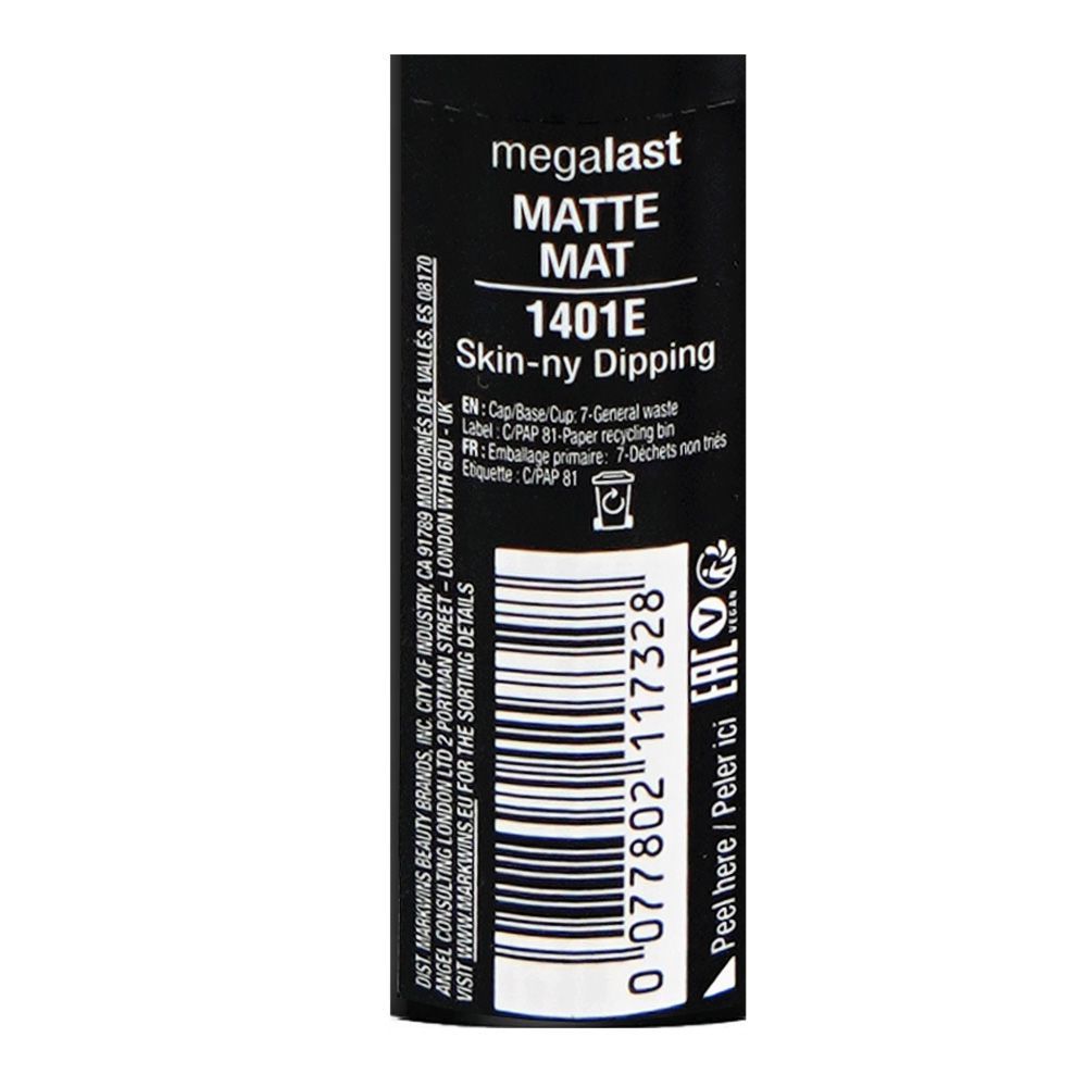 Wet n Wild Mega Last Matte Lipstick, Skin-ny Dipping, 3.3g - Image 4