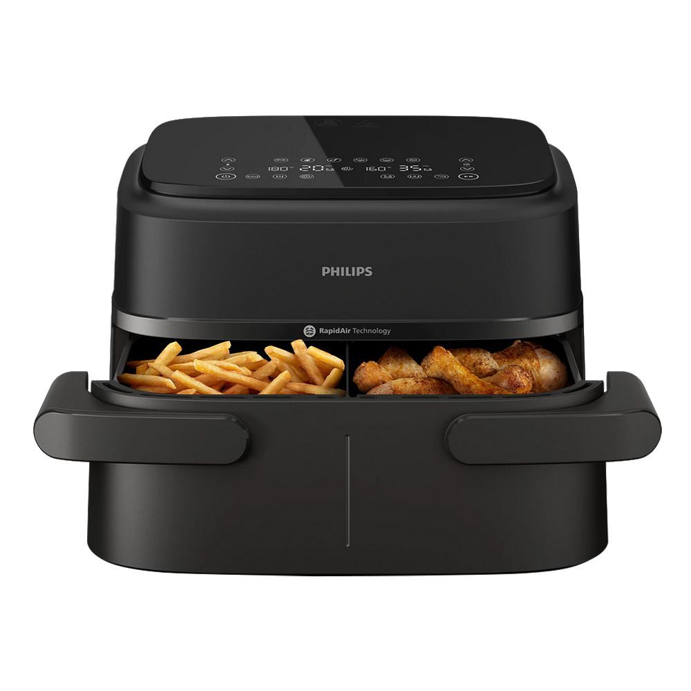 Philips 1000 Series Dual Basket Air Fryer, 2450W, 220-240V, 7.1 Liters Capacity, NA150/09 - Image 2