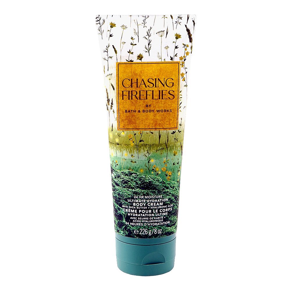 Bath & Body Works Chasing Fire Flies 24Hr Moisture Ultimate Hydration Body Cream, Shea Butter, Hyaluronic Acid, 226g - Main Image