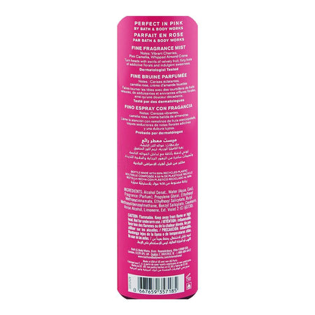 Bath & Body Works Perfect In Pink Fine Fragrance Mist, 236ml - Image 3