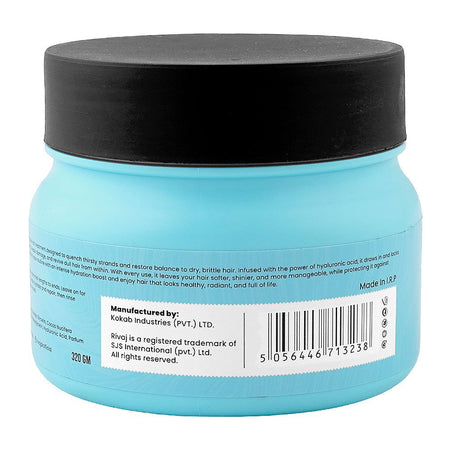 Rivaj UK EveRnoya Hyaluronic Acid Intense Moisture Infused Hair Mask, Sulphate Free, Hyaluronic Acid, For Frizzy & Dehydrated Hair, 320g - Image 2
