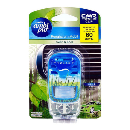 Ambi Pur Fresh & Cool Car Air Freshener, 7.5ml - Main Image