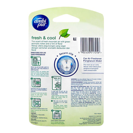 Ambi Pur Fresh & Cool Car Air Freshener, 7.5ml - Image 2