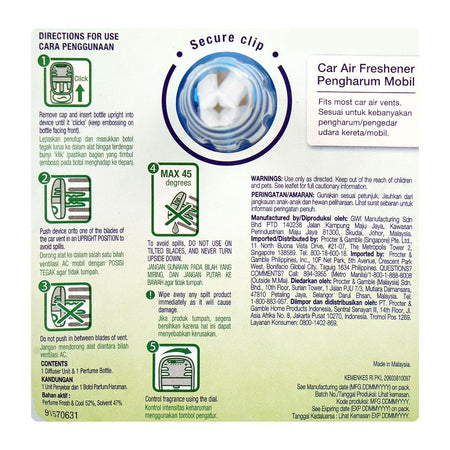 Ambi Pur Fresh & Cool Car Air Freshener, 7.5ml - Image 3