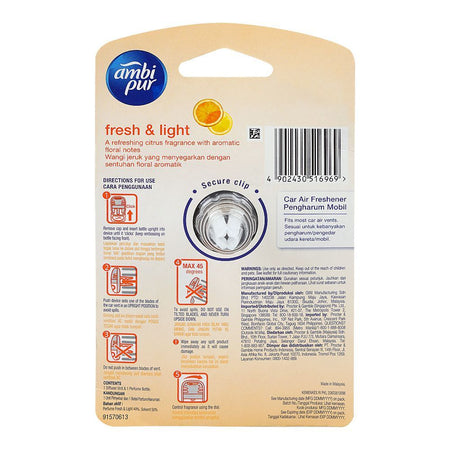 Ambi Pur Fresh & Light Car Air Freshener, 7.5ml - Image 2
