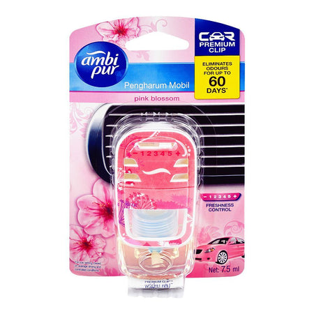 Ambi Pur Pink Blossom Car Air Freshener, 7.5ml - Main Image
