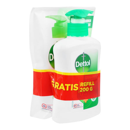 Dettol Original Antibacterial Hand Wash 245g + Refill Pouch 200g - Main Image